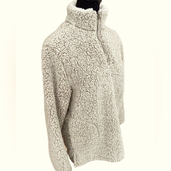 Love Tree 1/4 zip faux Sherpa jacket size M - Picture 5 of 6
